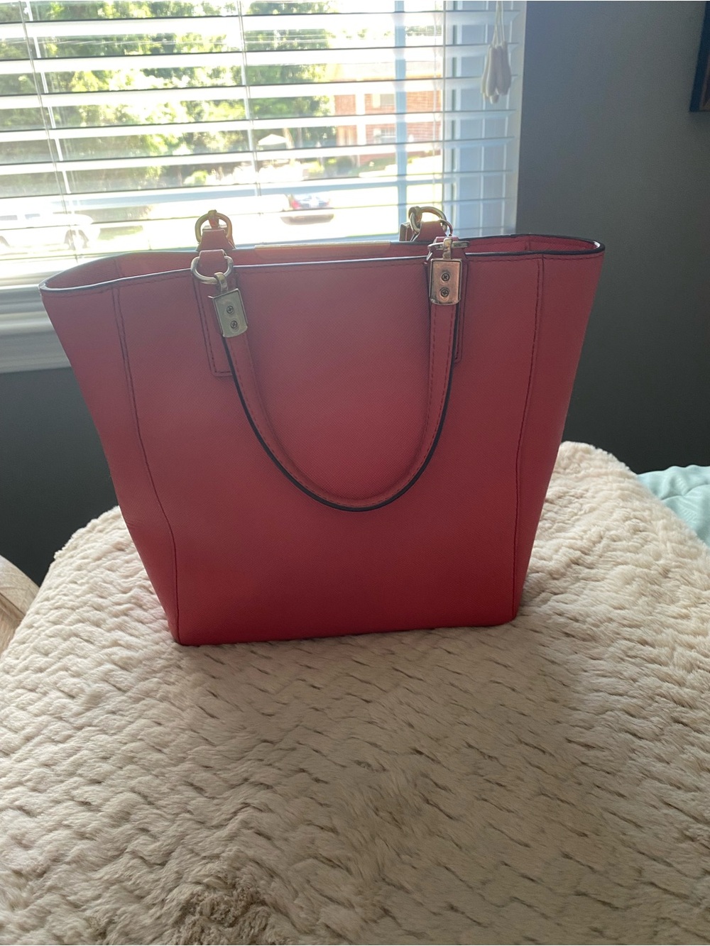 Coach Madison Saffiano leather mini North/South tote - Picture 4 of 15